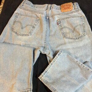 Levi 36/32 505 Jeans, Regular Rit, Faded